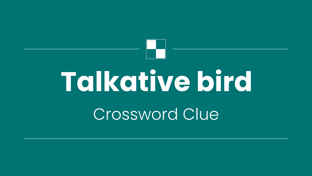Talkative bird