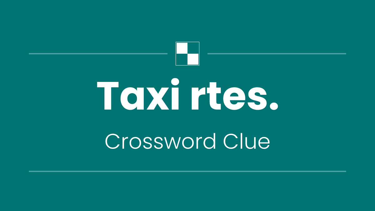 Taxi rtes.