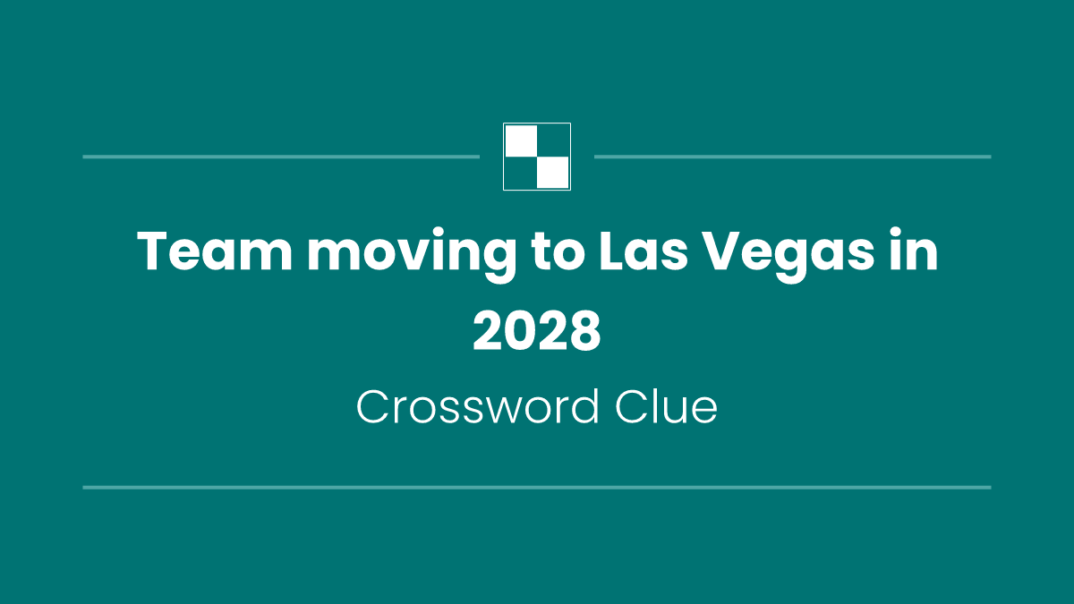 Team moving to Las Vegas in 2028