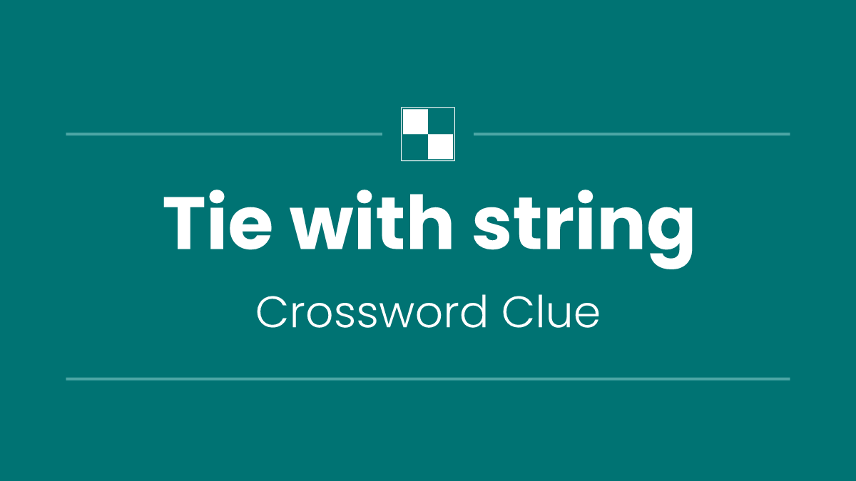 Tie with string