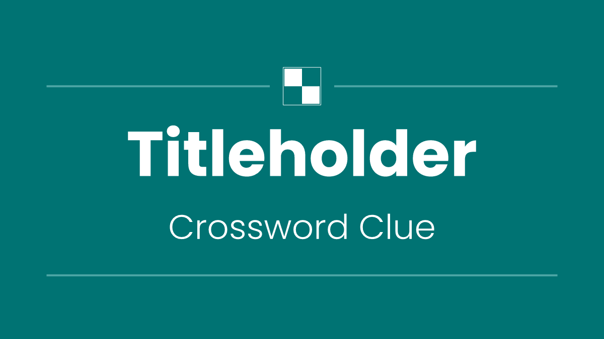 Titleholder
