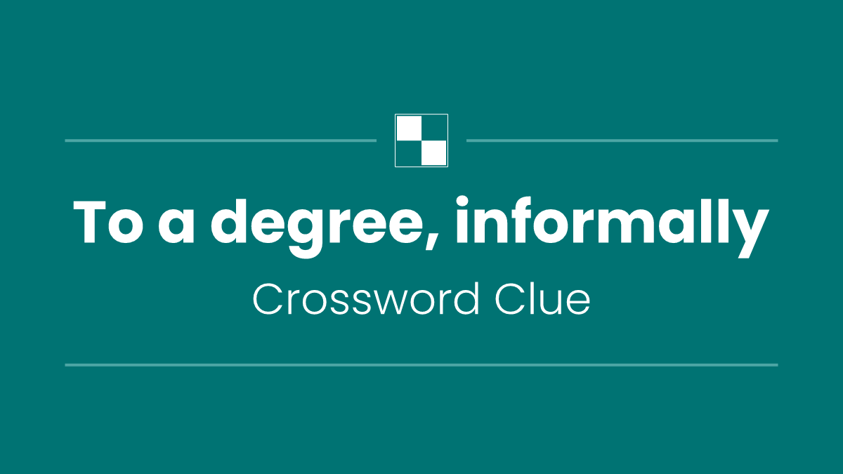 To a degree, informally