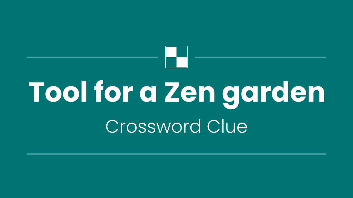 Tool for a Zen garden