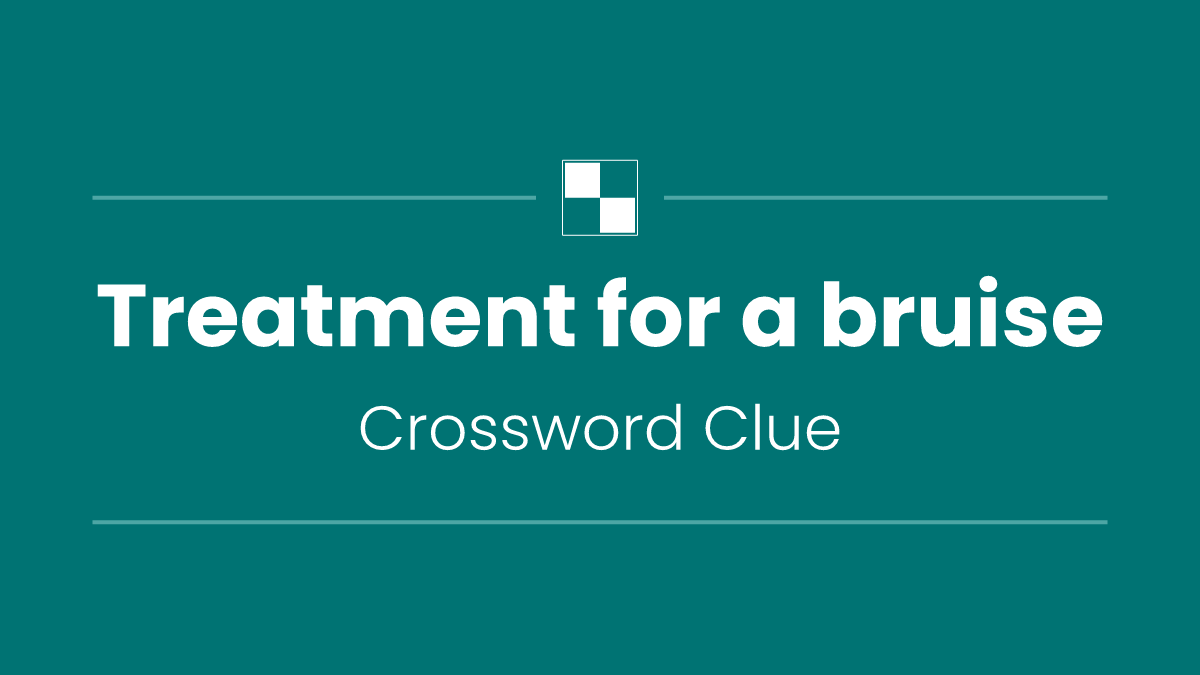 Treatment for a bruise