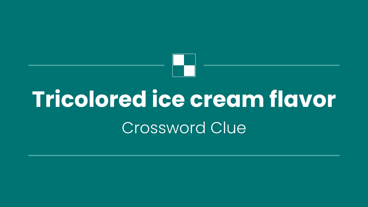 Tricolored ice cream flavor
