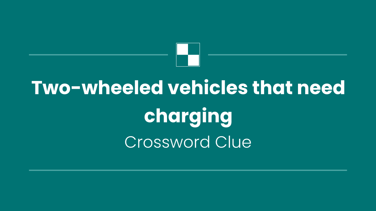 Two-wheeled vehicles that need charging