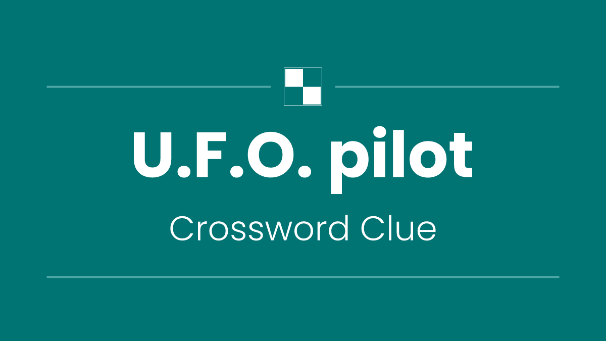 U.F.O. pilot
