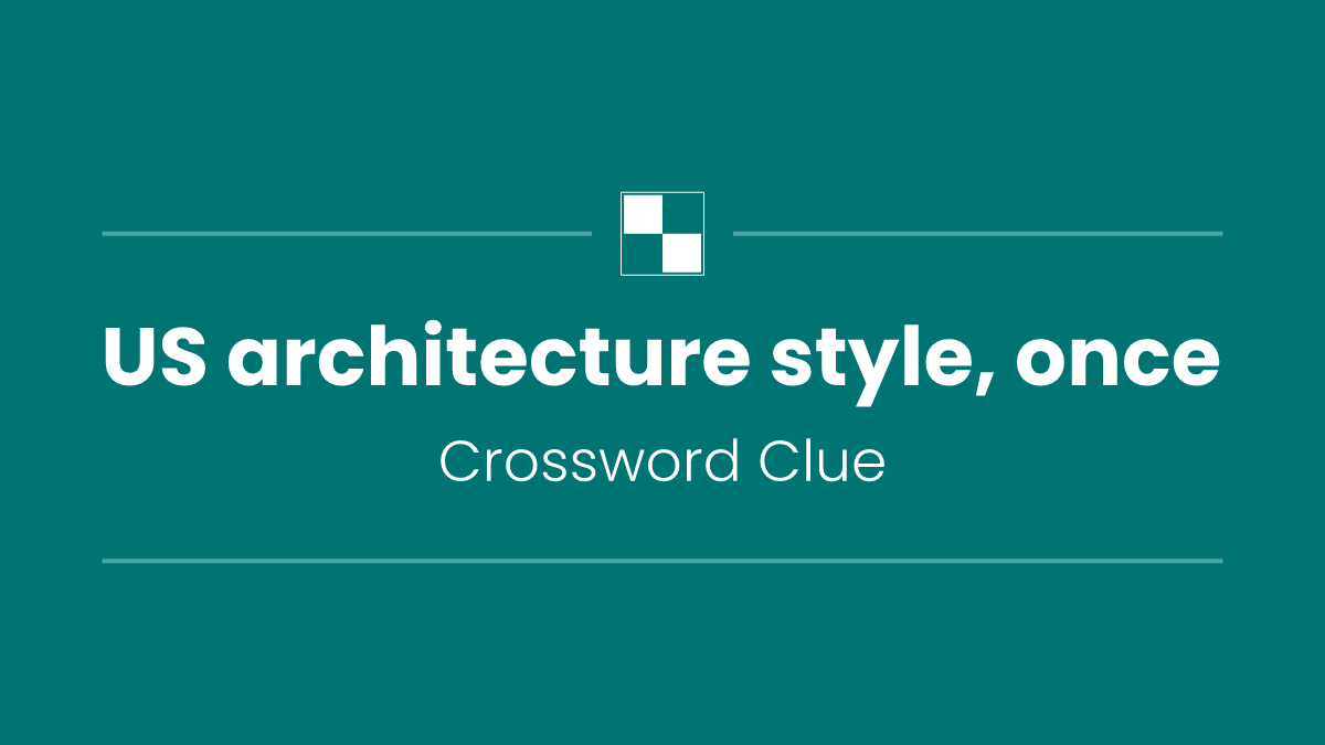 US architecture style, once