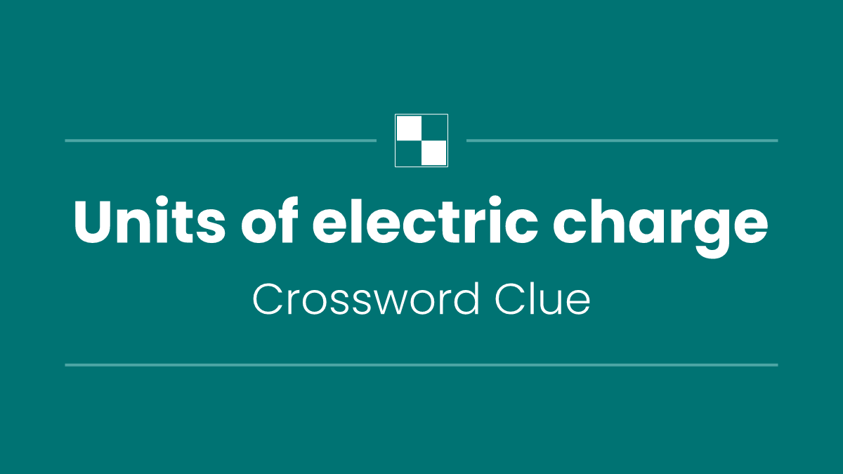 Units of electric charge