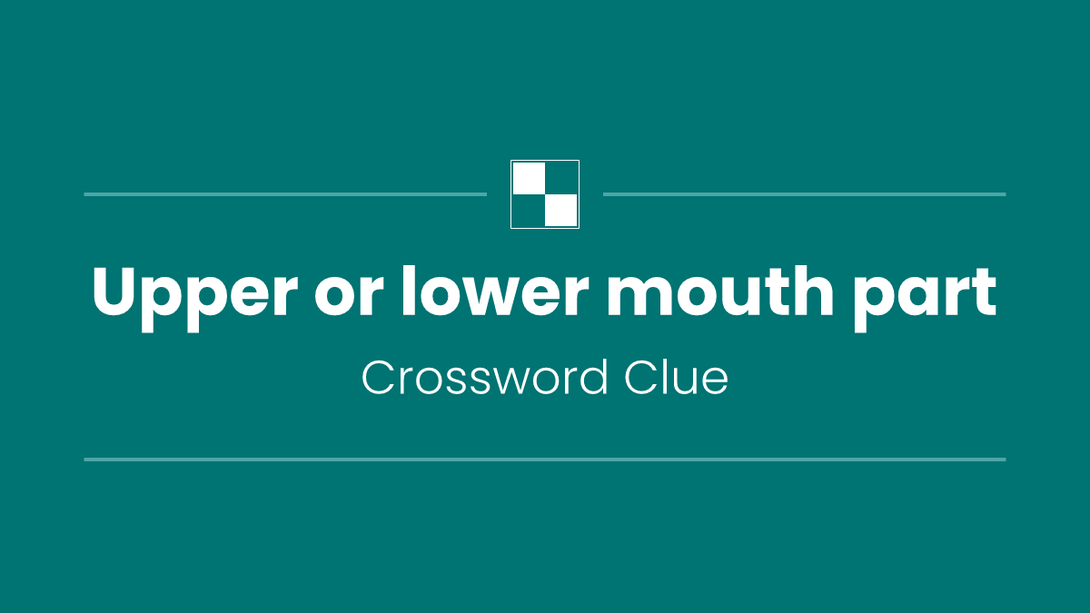 Upper or lower mouth part