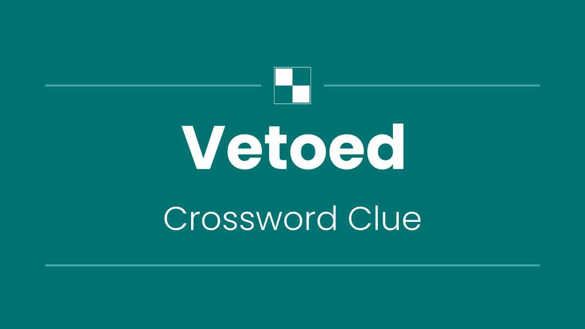 Vetoed