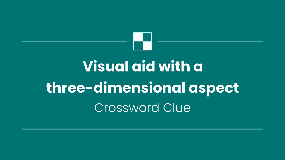 Visual aid with a three-dimensional aspect