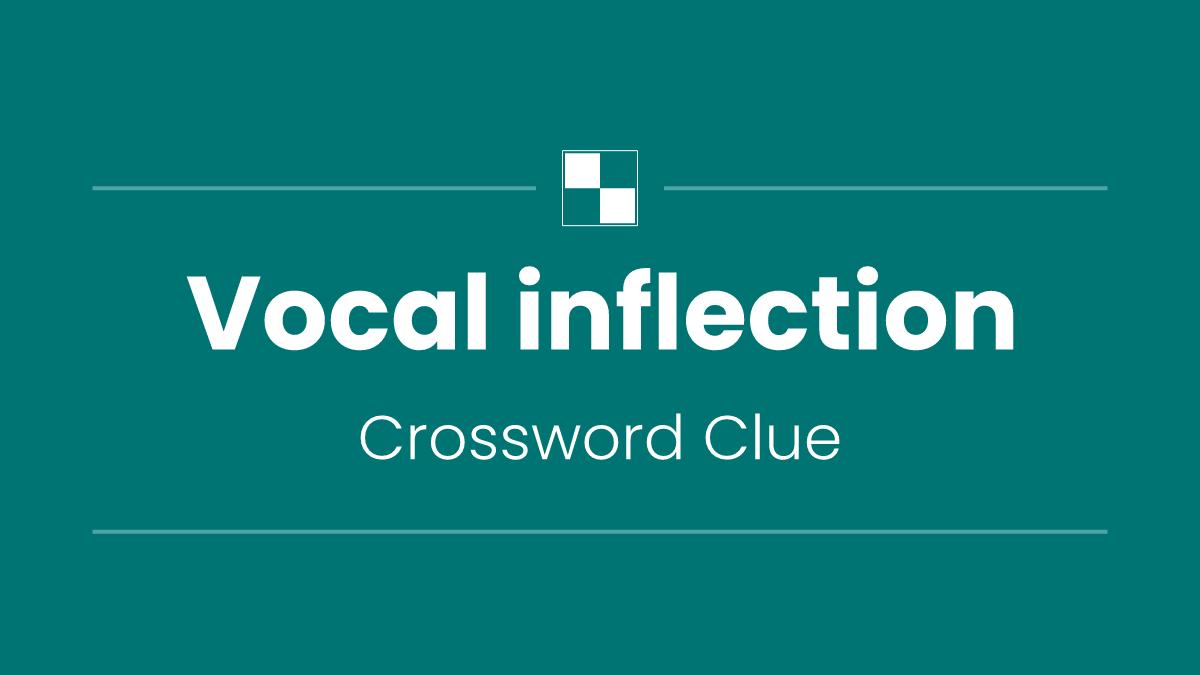 Vocal inflection