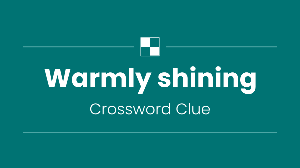 Warmly shining