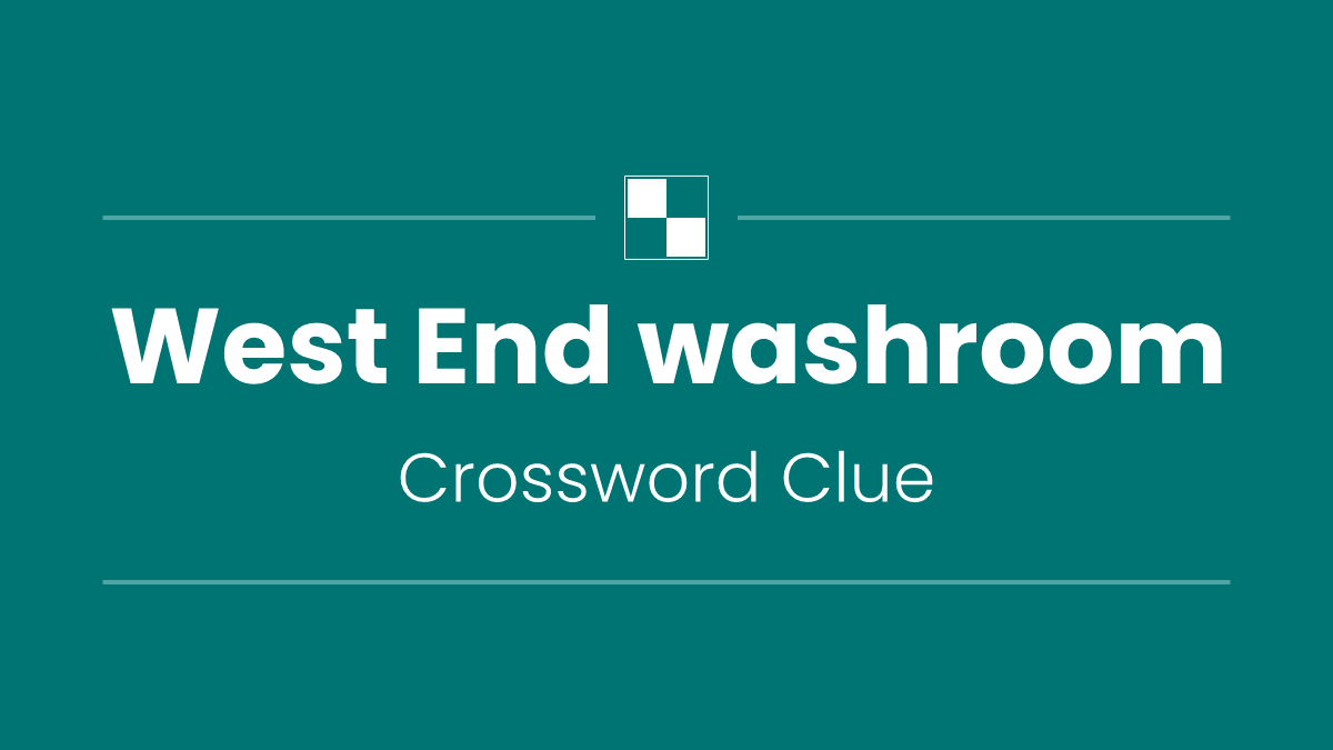 West End washroom