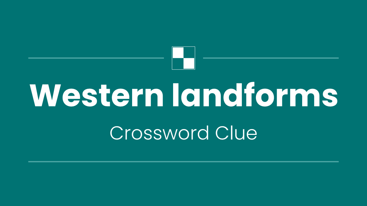Western landforms