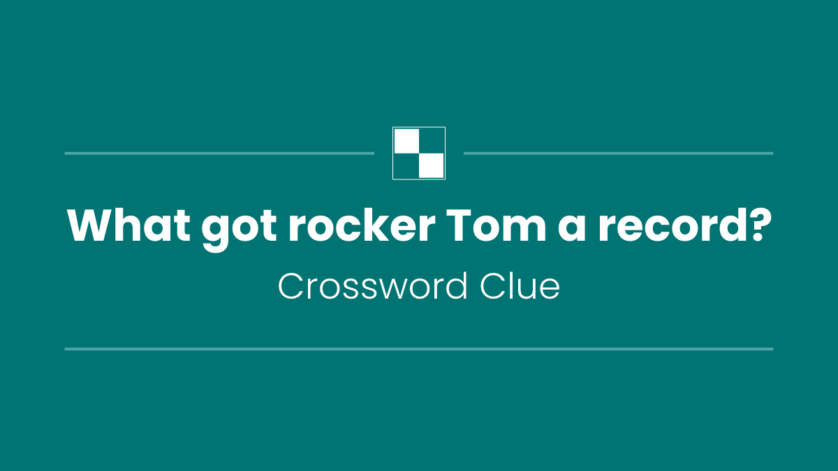 What got rocker Tom a record?