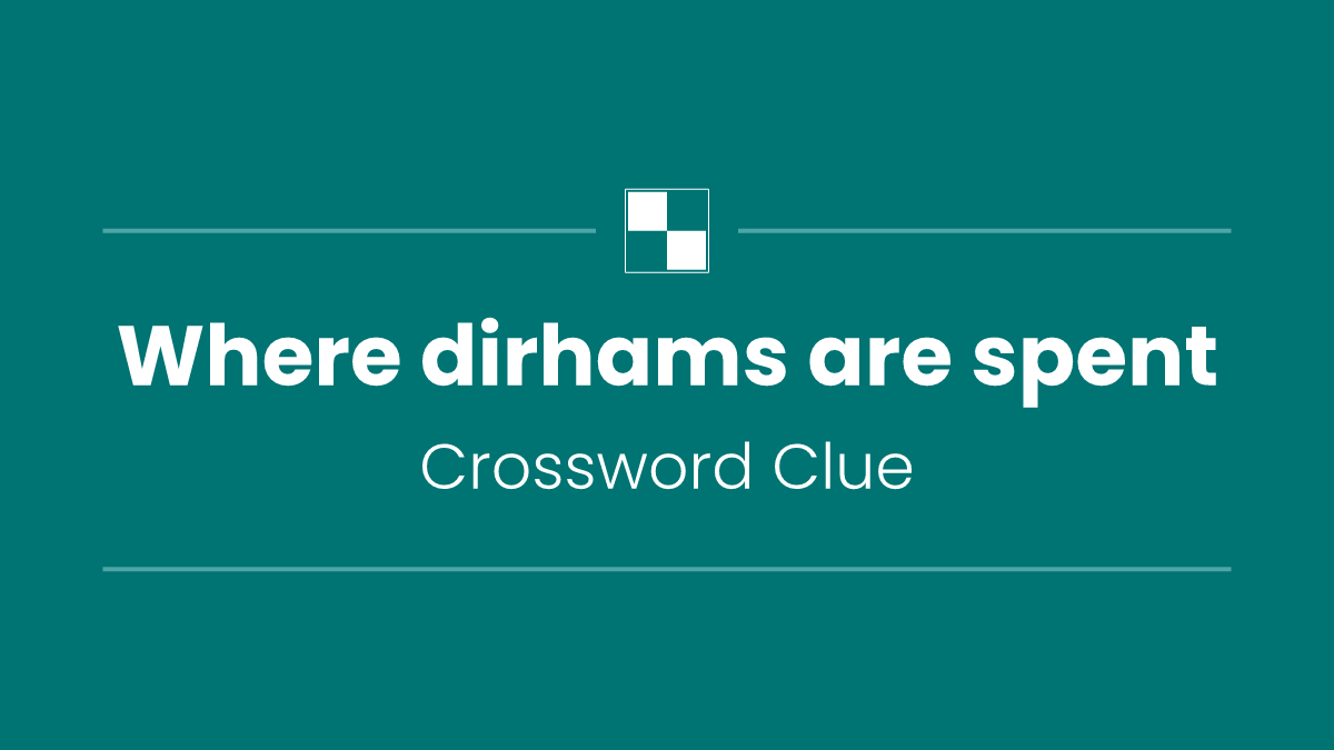 Where dirhams are spent