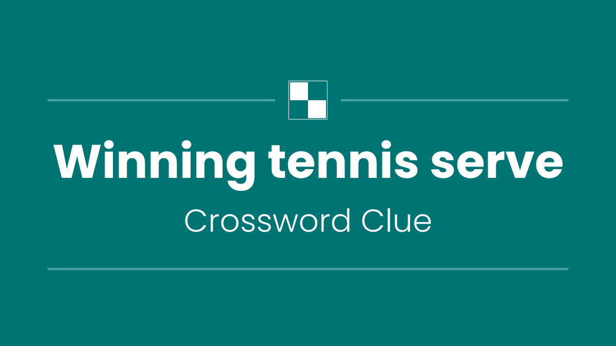 Winning tennis serve