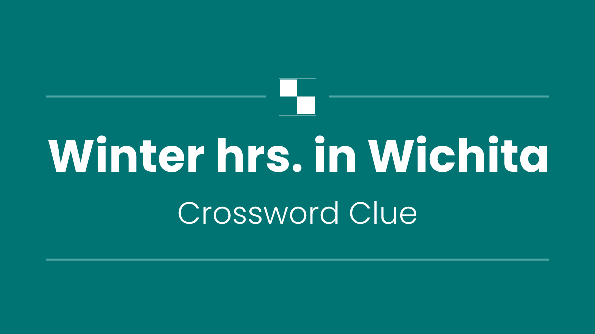 Winter hrs. in Wichita