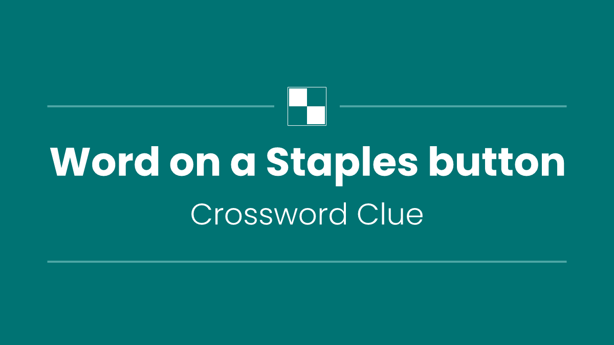 Word on a Staples button