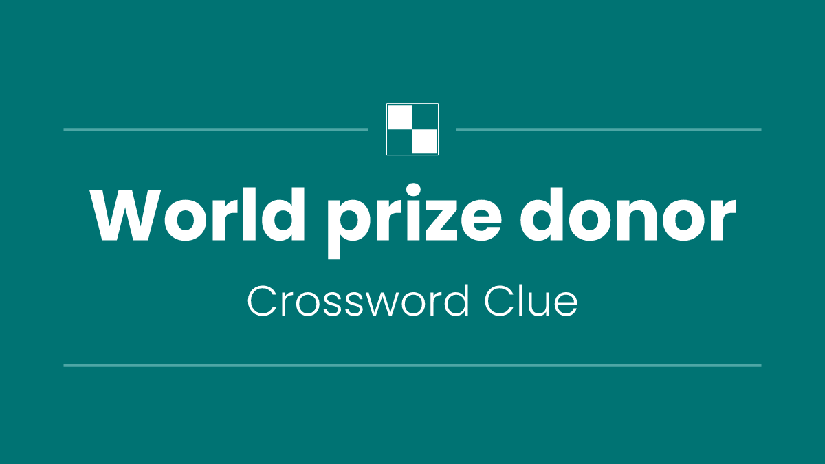 World prize donor