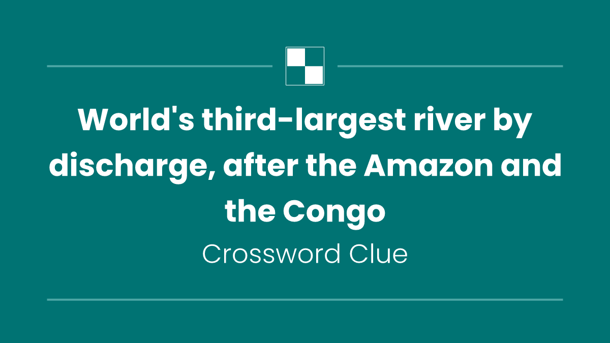 World's third-largest river by discharge, after the Amazon and the Congo