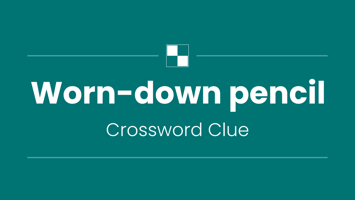 Worn-down pencil