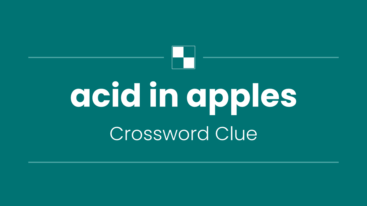 acid in apples