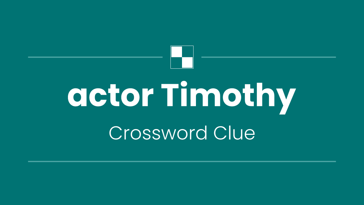 actor Timothy