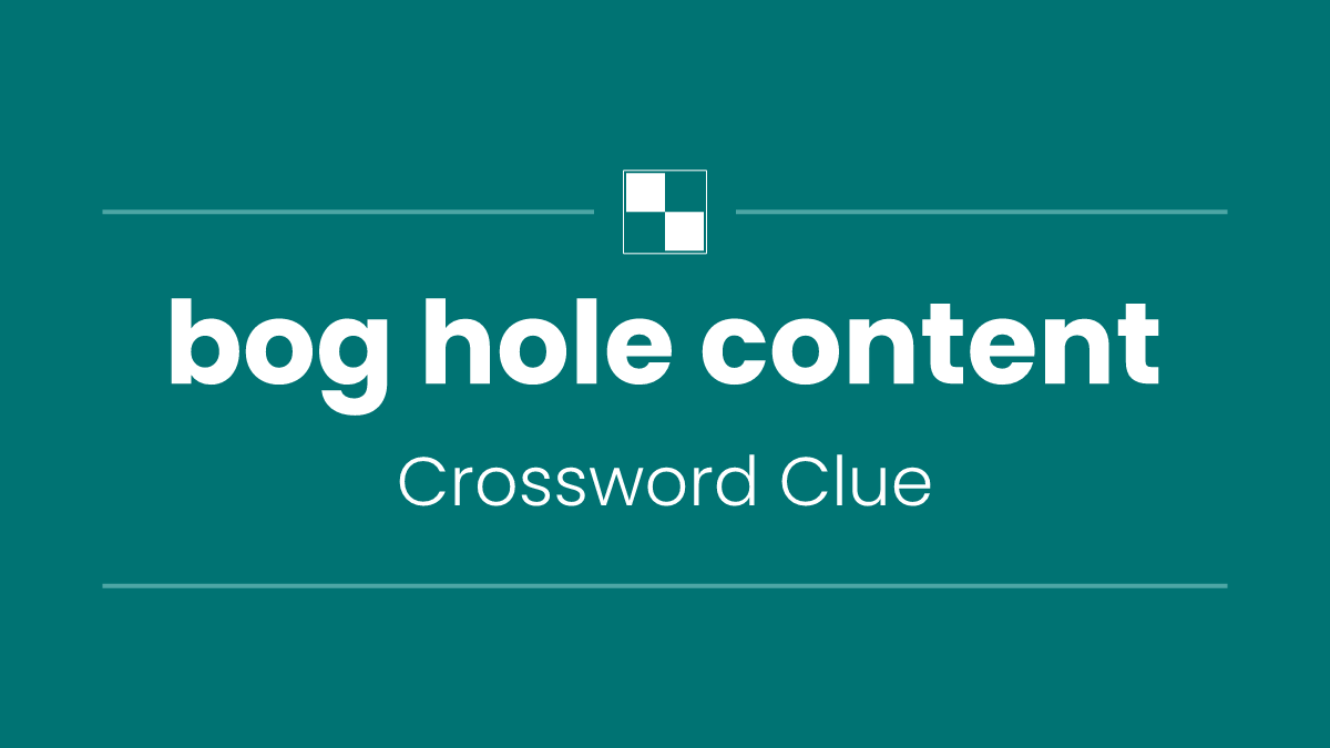 bog hole content