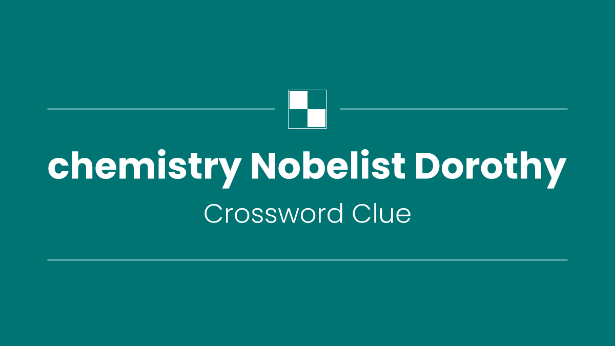 chemistry Nobelist Dorothy