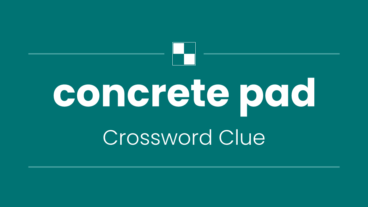 concrete pad