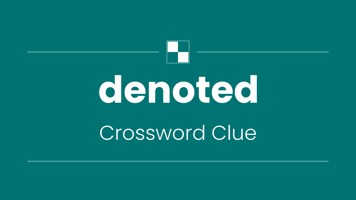 denoted