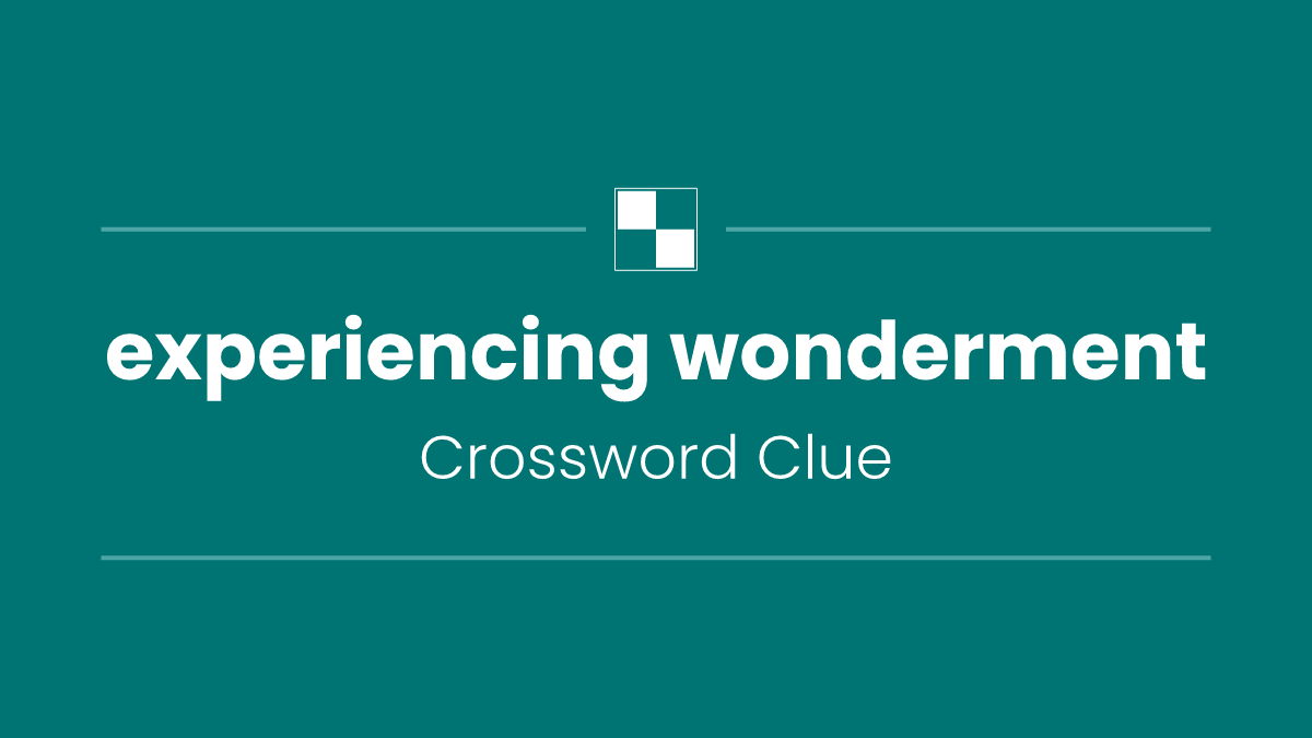 experiencing wonderment