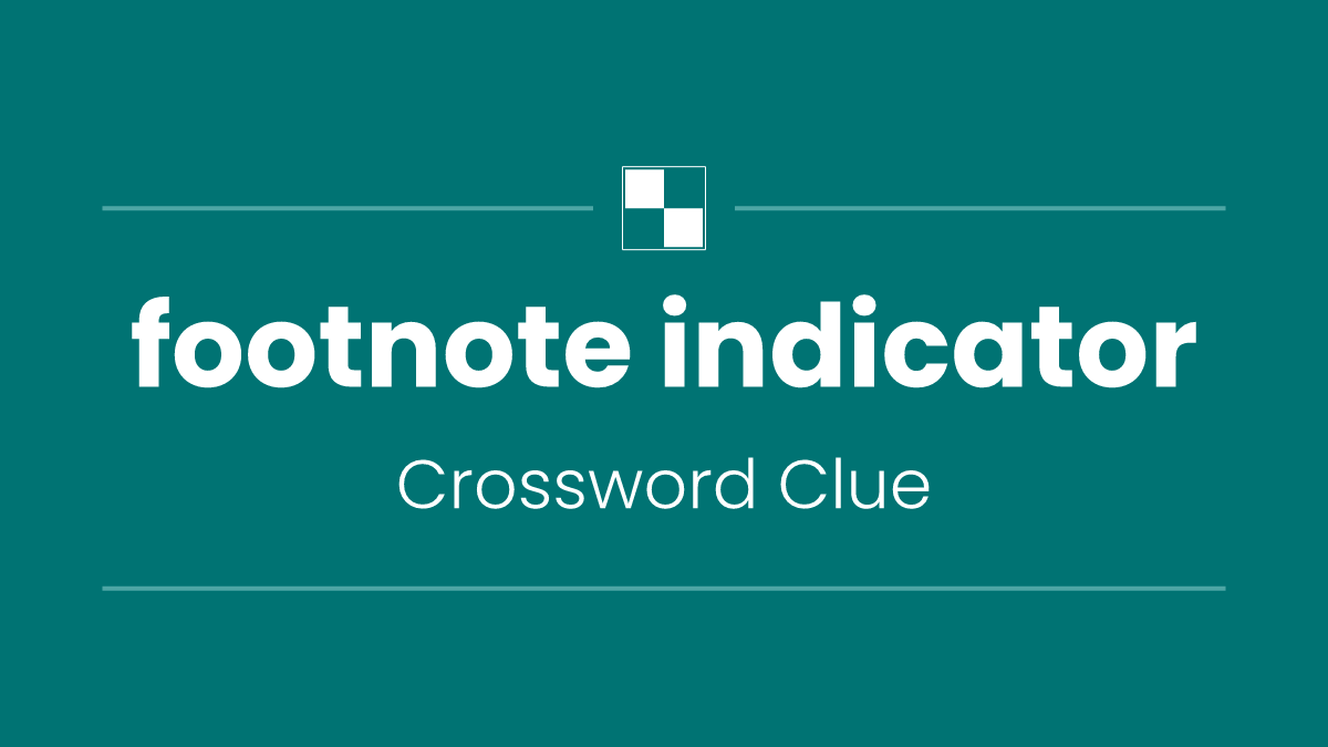 footnote indicator