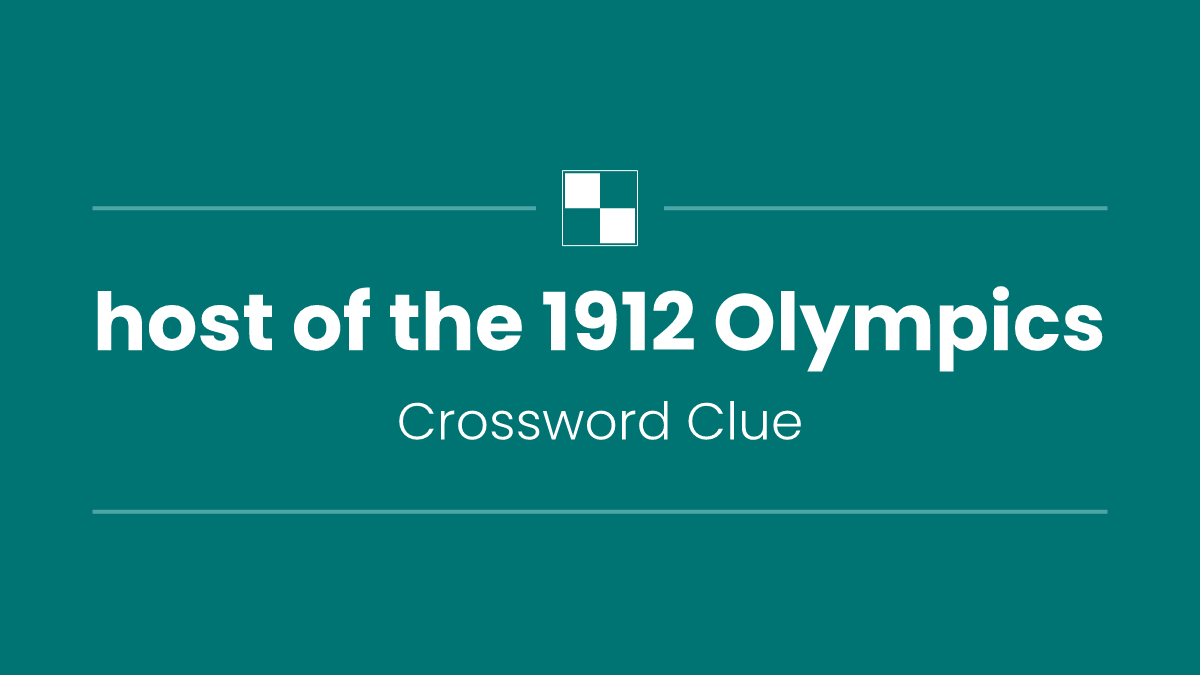 host of the 1912 Olympics