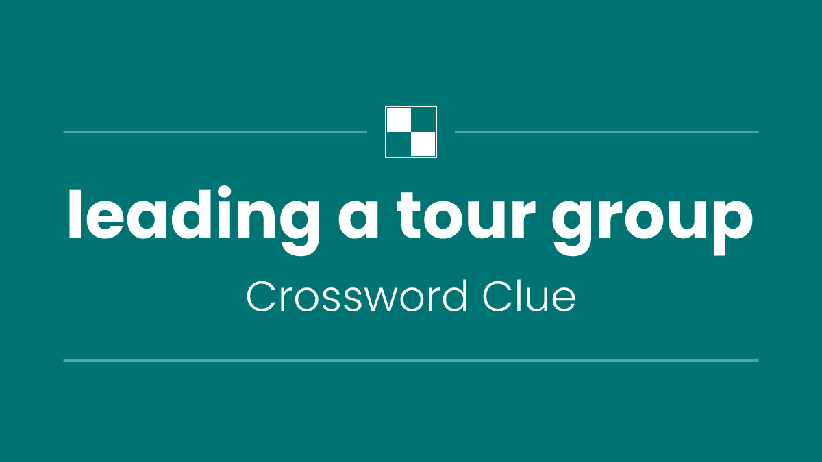 leading a tour group