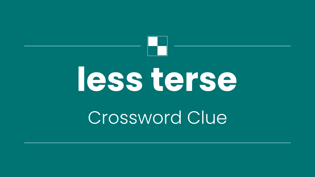 less terse