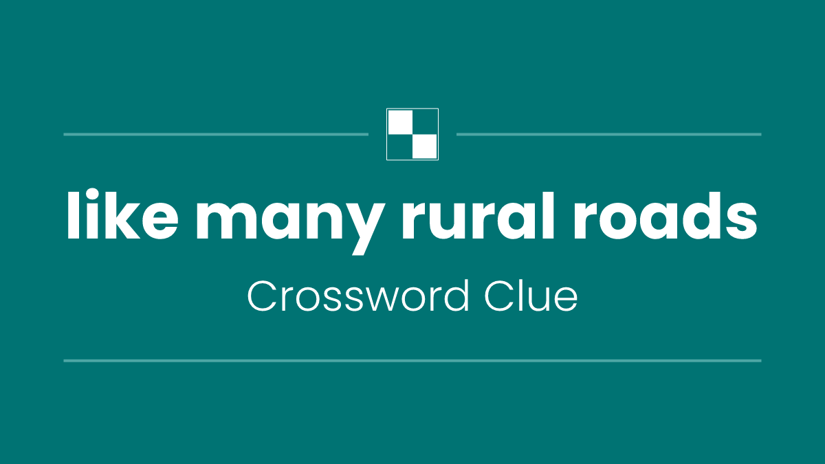 like many rural roads