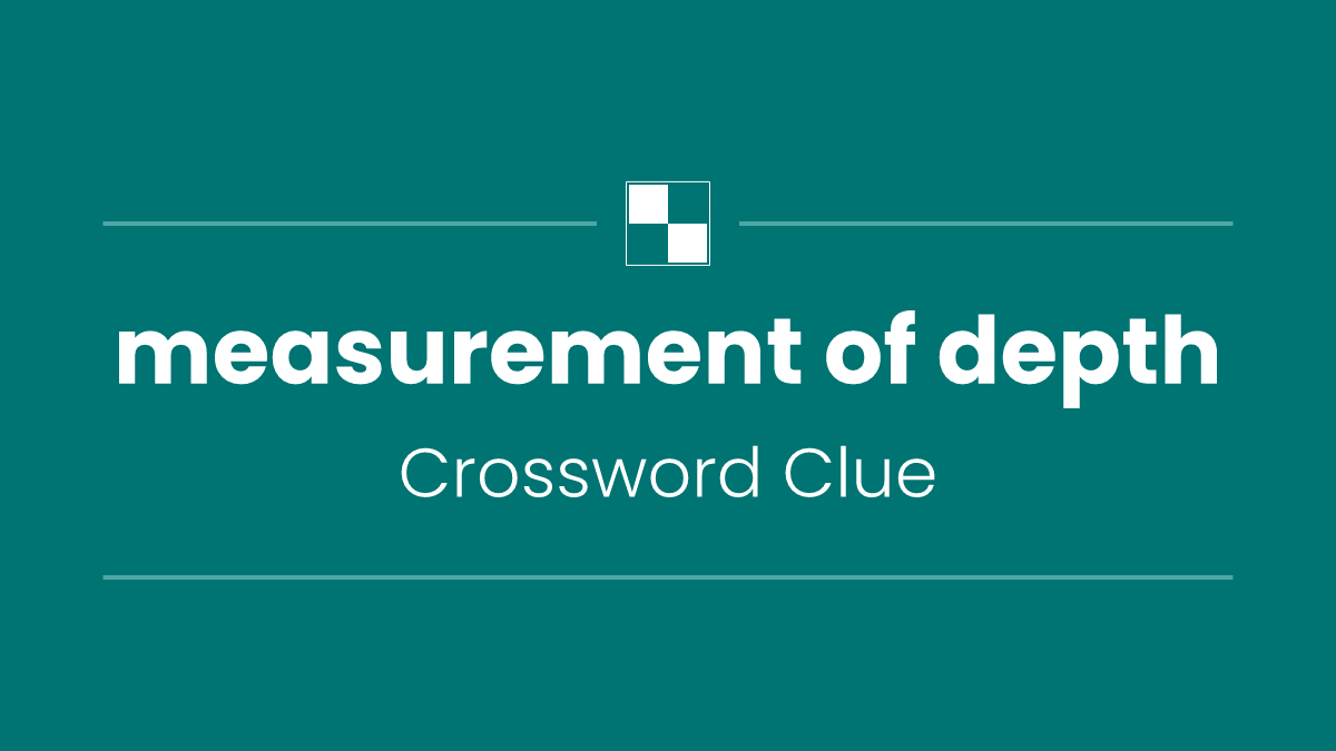 measurement of depth