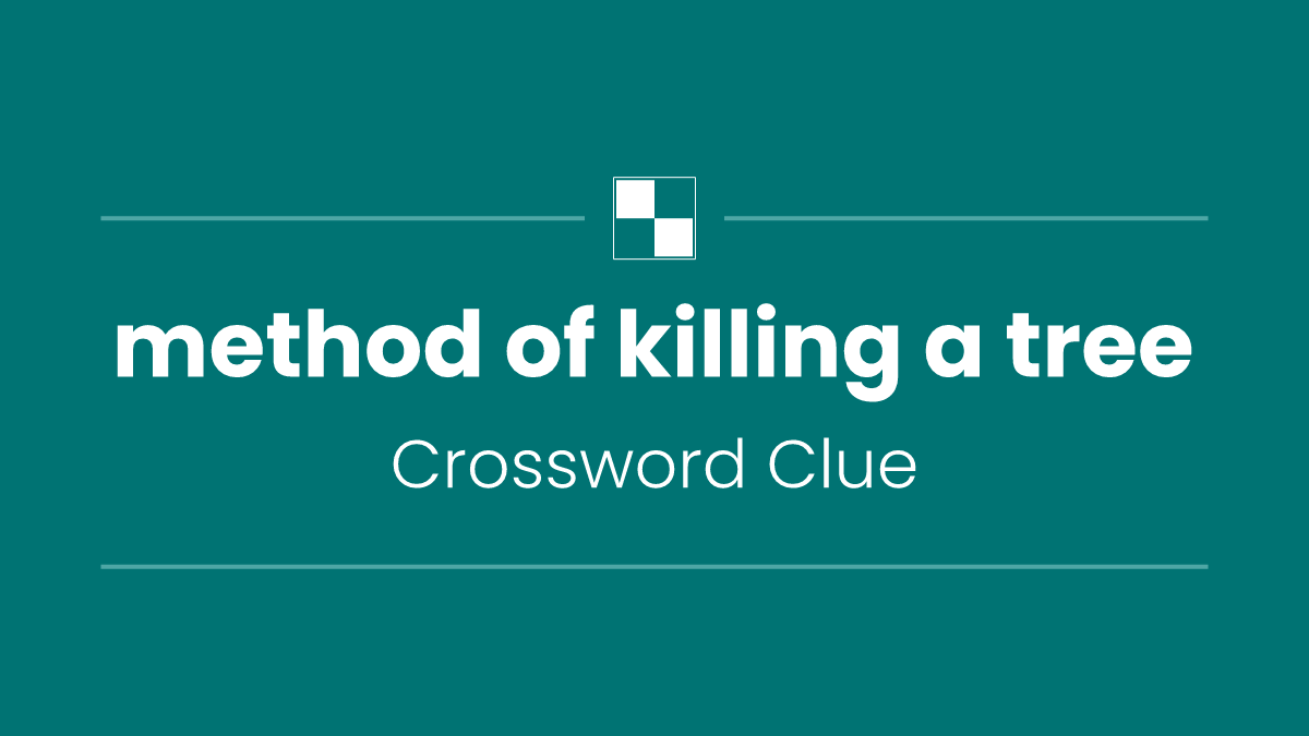 method of killing a tree