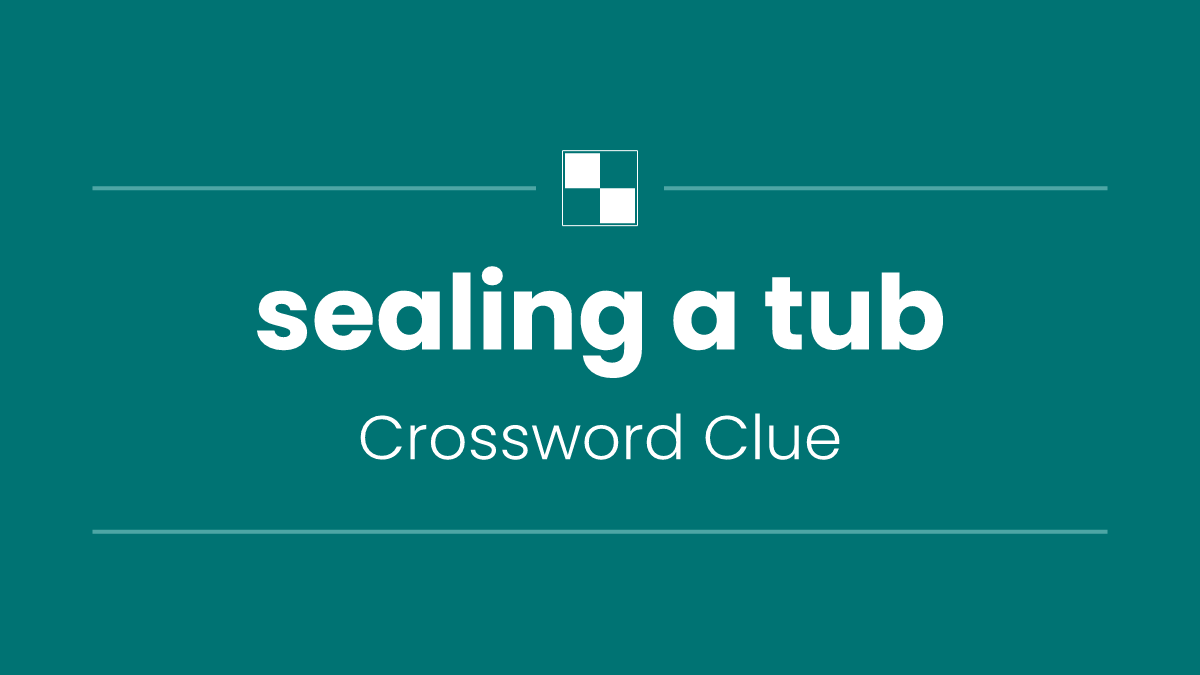 sealing a tub