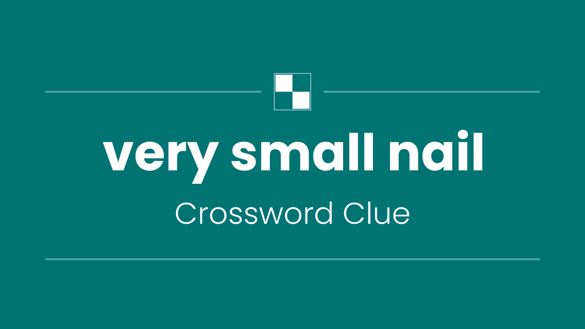 very small nail
