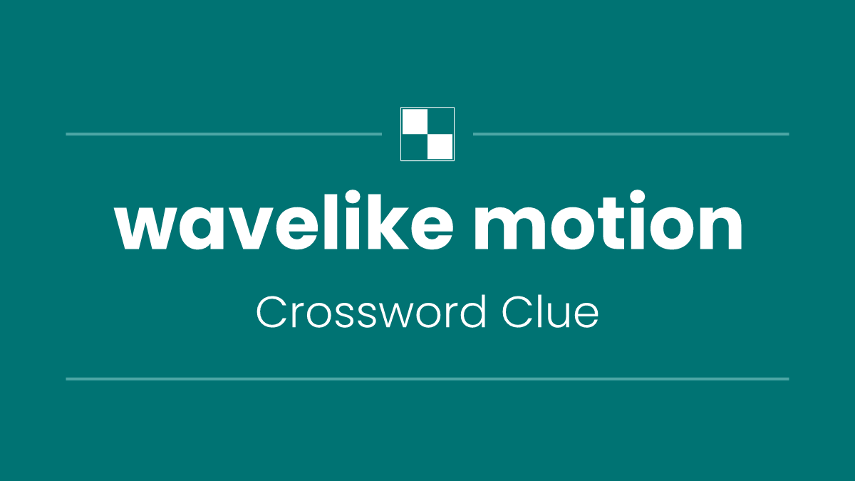 wavelike motion