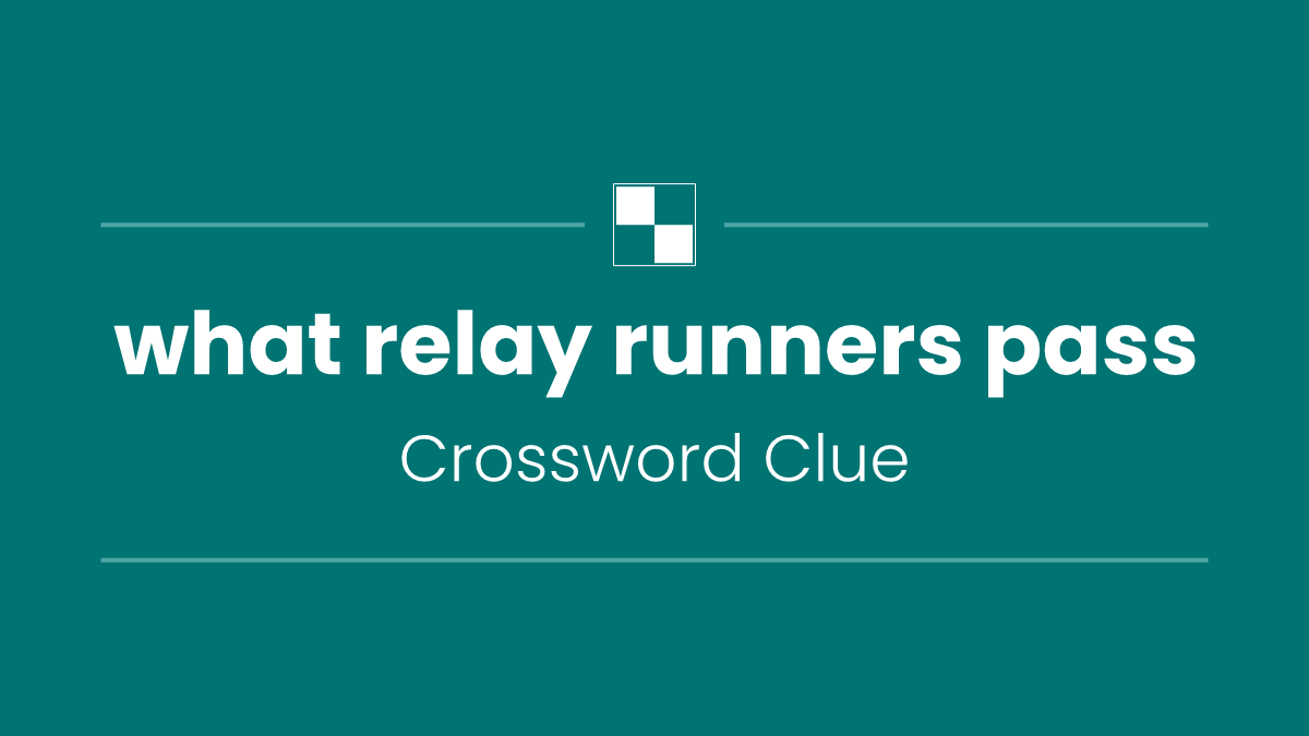 what relay runners pass